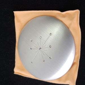 Avon Radiant  Purse Mirror New  Old stock silver NIB